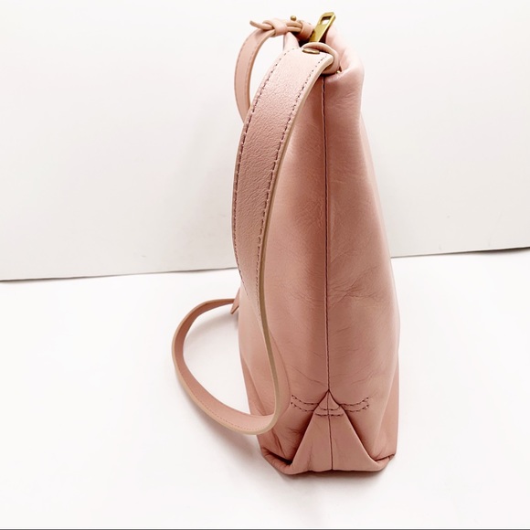 🆕{J. Crew} Oslo Soft Pink Pebble Leather Bucket CrossBody Bag - Picture 7 of 16